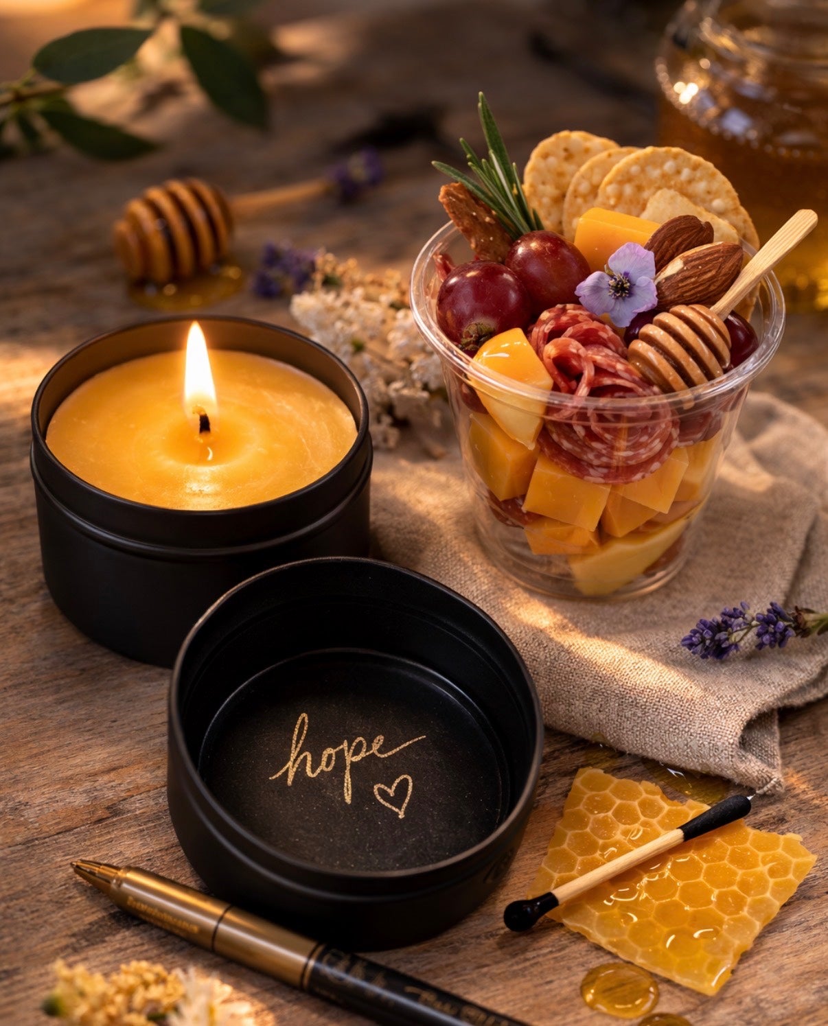 6/27/26: Glow & Graze: Artisan Candle Workshop | The Hive Honey Beetique